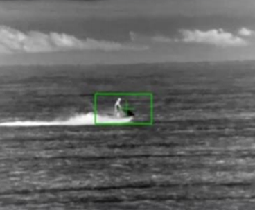 image tracking a jet-ski using IR Video