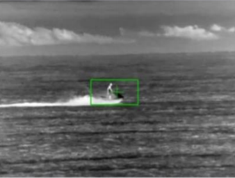 image tracking a jet-ski using IR Video